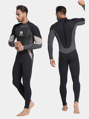 MYLEDI 3MM Full Length Back Zip Wetsuit for Men