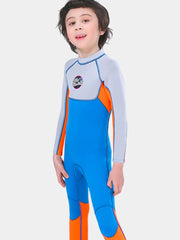 Boys Long Sleeve One Piece Thermal Wetsuit Blue