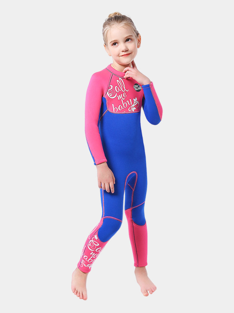 Girls 3MM Thermal Back Zip One Piece Wetsuit
