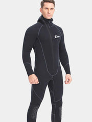 Yon Sub Men's 1.5MM / 3MM Front Zip Hooded Wetsuit
